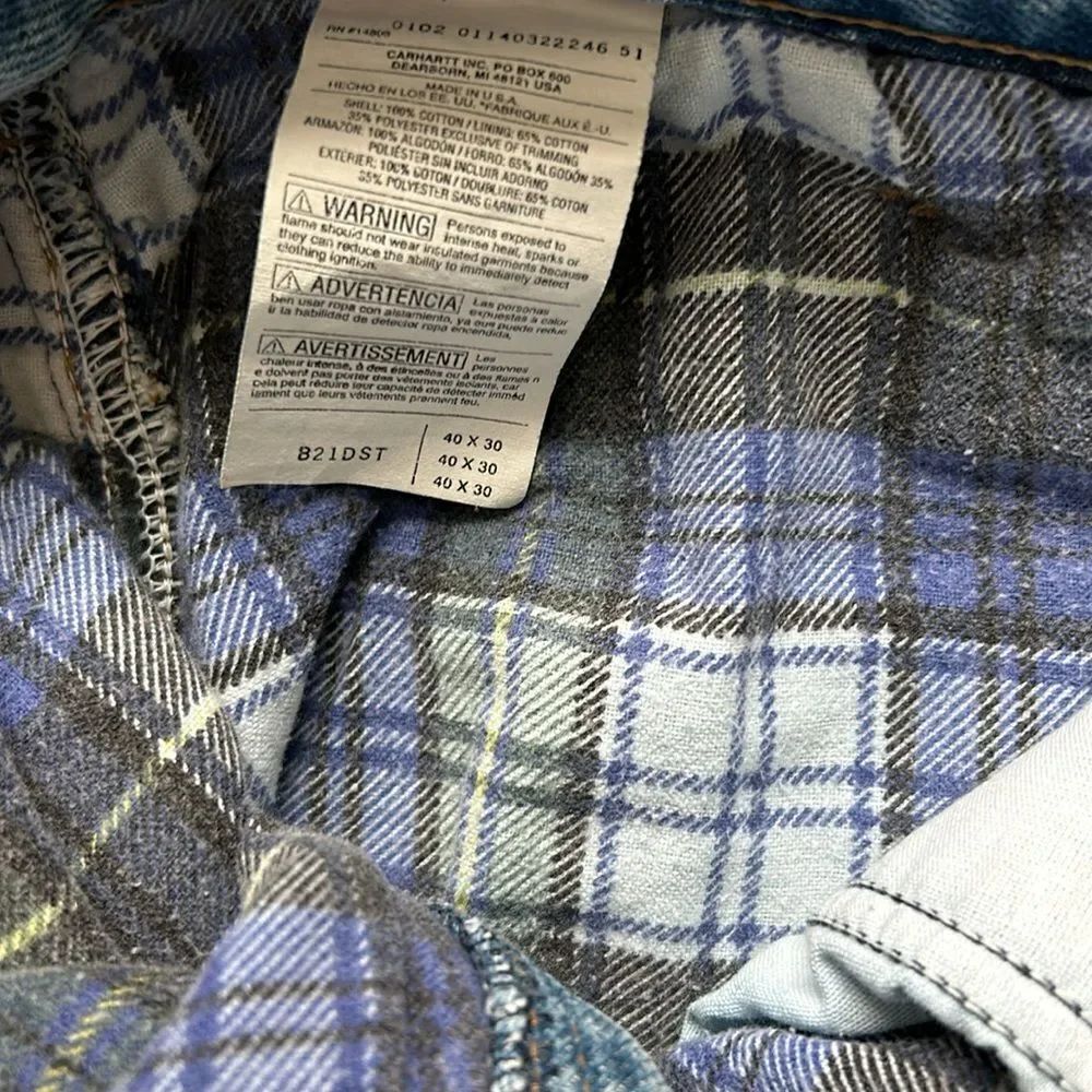 Carhartt Men's Flannel Lined Jeans - Picture 3 of 7